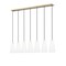 Z-Lite Farrell 7 Light Linear Chandelier, 7.25in. W x 13.75in. H, Modern Gold 3043P7-7L-MGLD - alternate 8